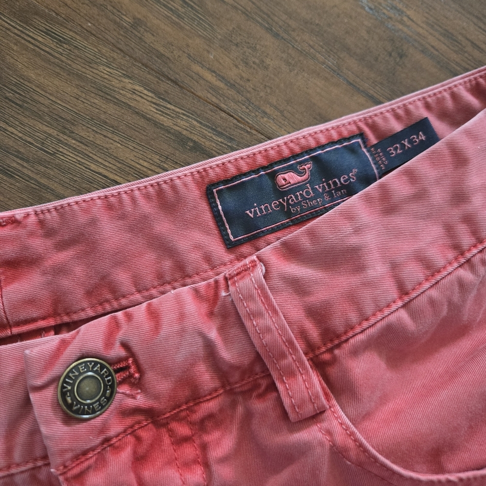 Vineyard Vines Red Mens 5 Pocket Pant 32 X 34 - Picture 5 of 7